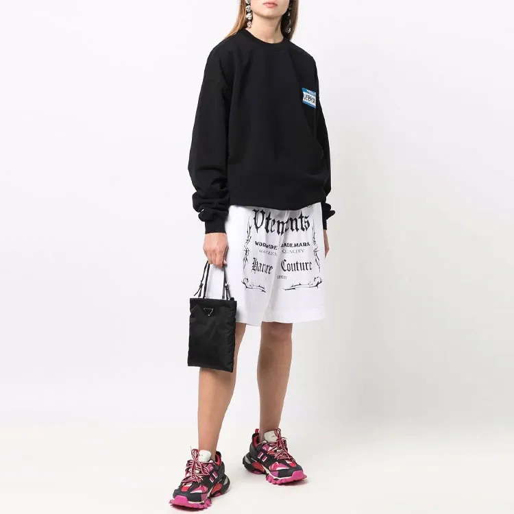 Vetements Black Label Logo Shorts-2