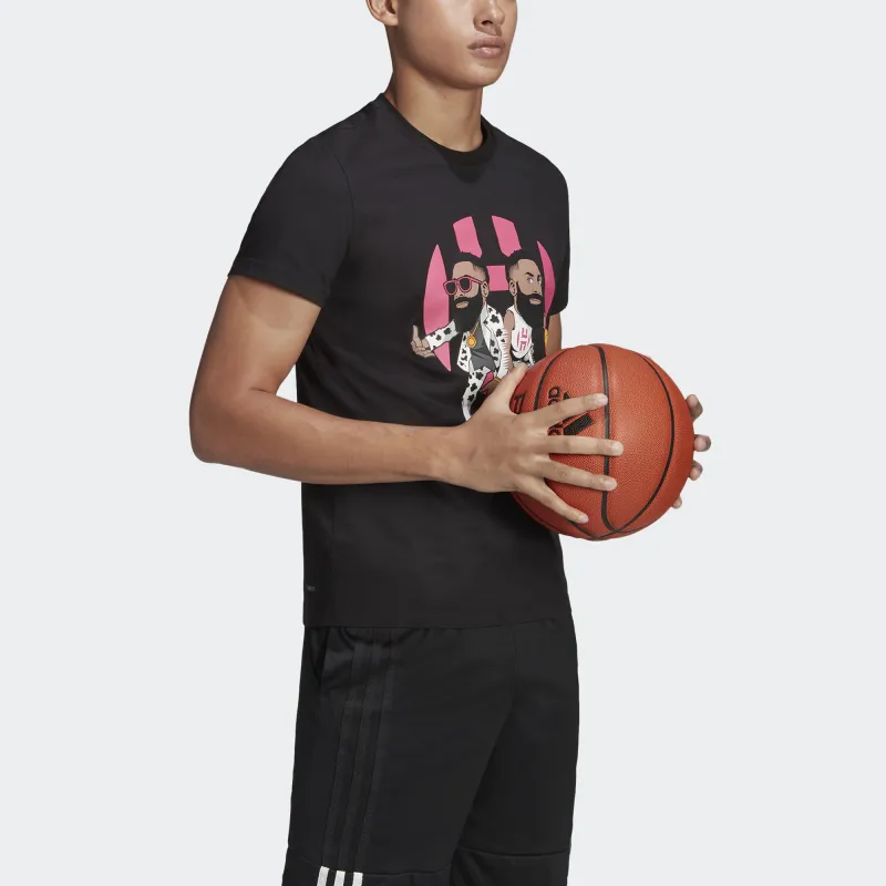 Adidas Harden T-Shirts Men Black-4