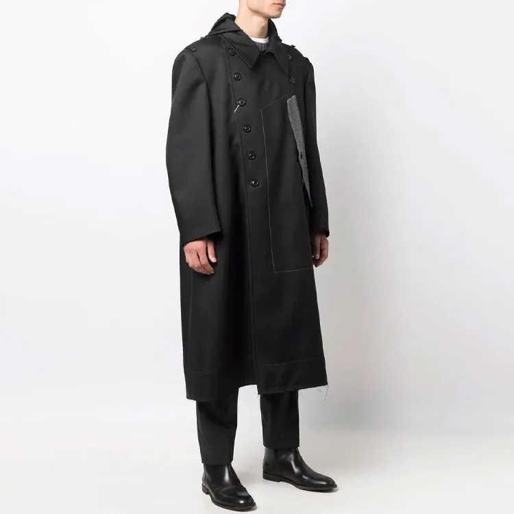 Maison Margiela Coats Men Black-3