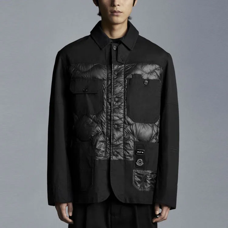 Fragment Design X MONCLER GENIUS MONCLER GENIUS X Fujiwara Hiroshi FRGMT Down Jackets Men Black-2