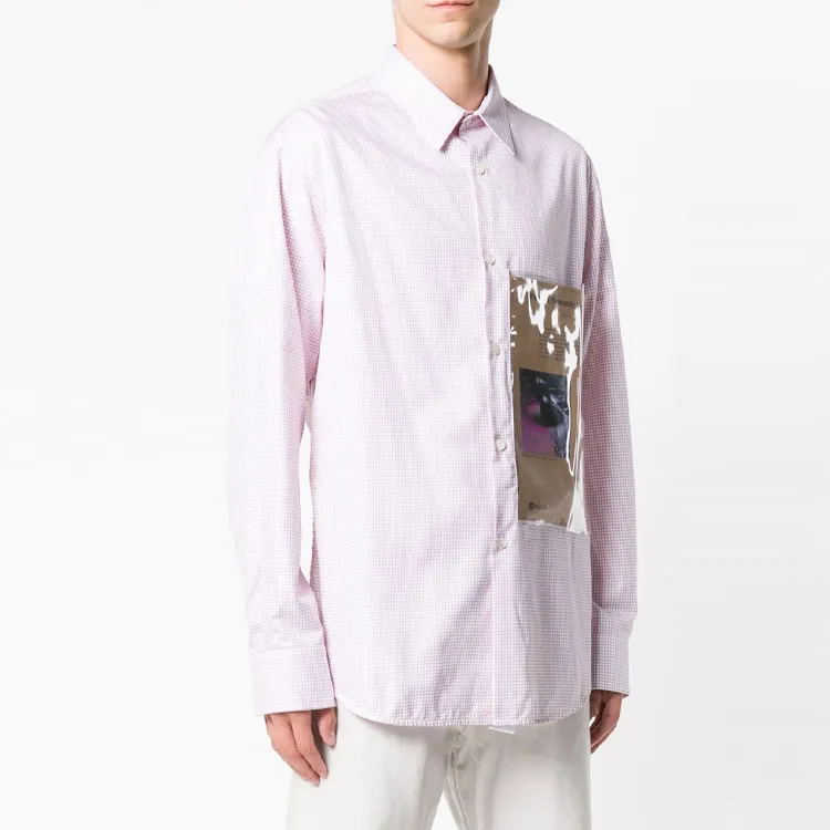 RAF SIMONS Shirts Men Pink-3