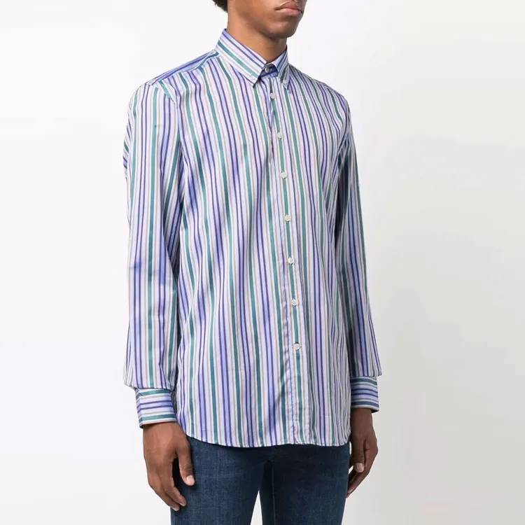 ETRO Shirts Men Blue-2