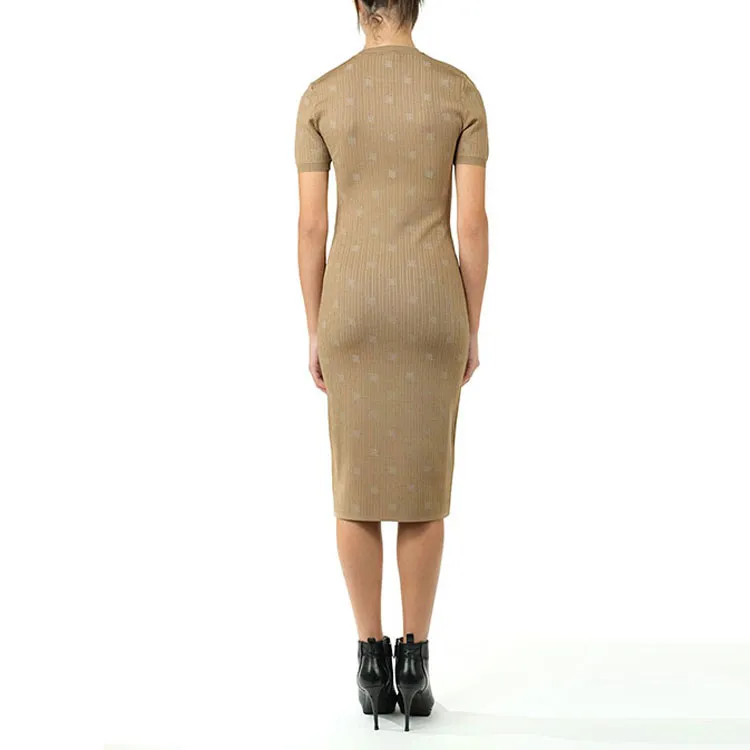 FENDI Ff Jacquard Body con Midi Dress-3