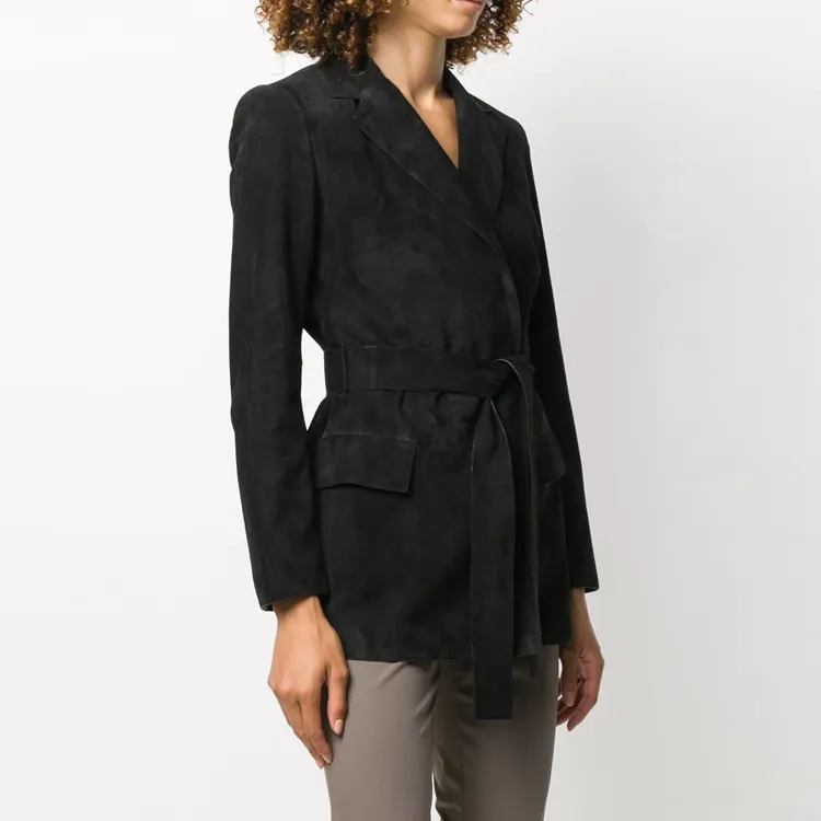 THEORY Leather Jackets Women's Black-2