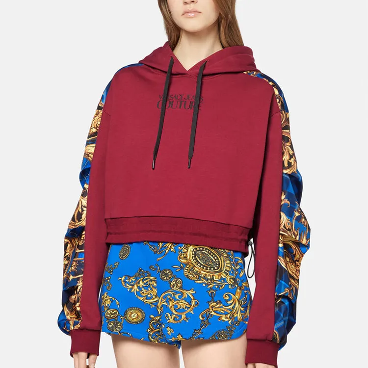 VERSACE Sweatshirts Women's Burgundy-3