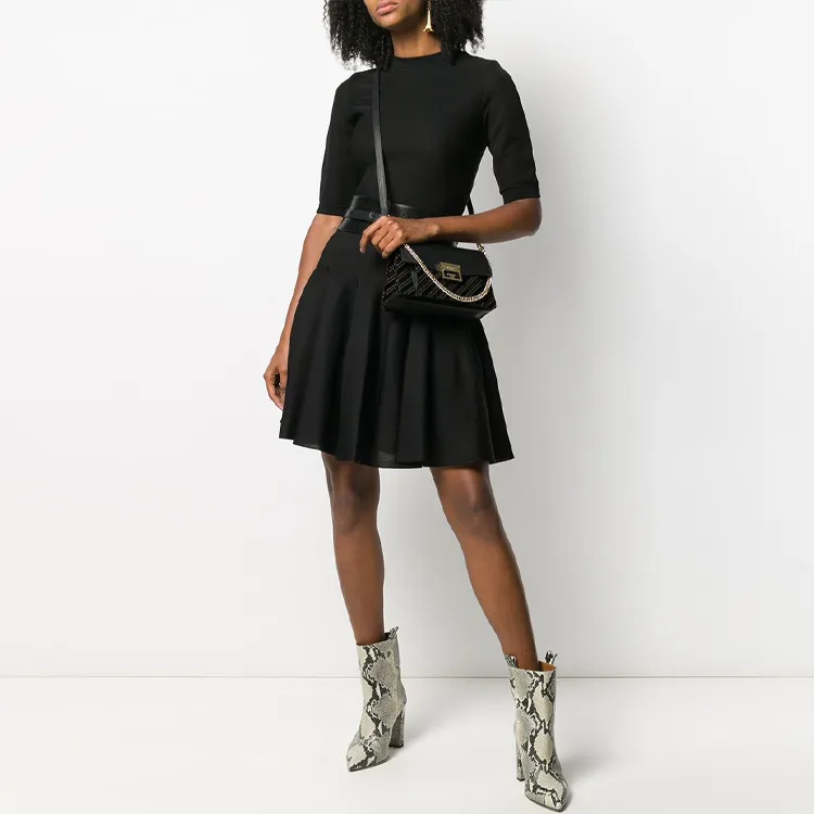 Givenchy Short Sleeved Dress Women's Black-2