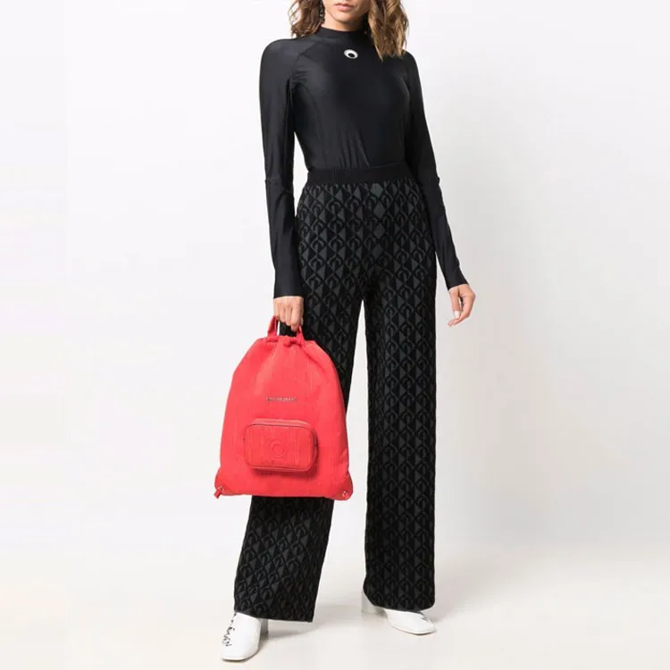 Marine Serre Casual Pants Women's Black-4