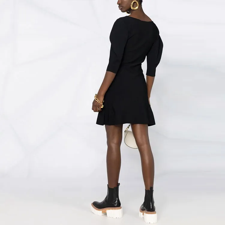 Stella McCartney Long-Sleeved Dresses Women's Black-2