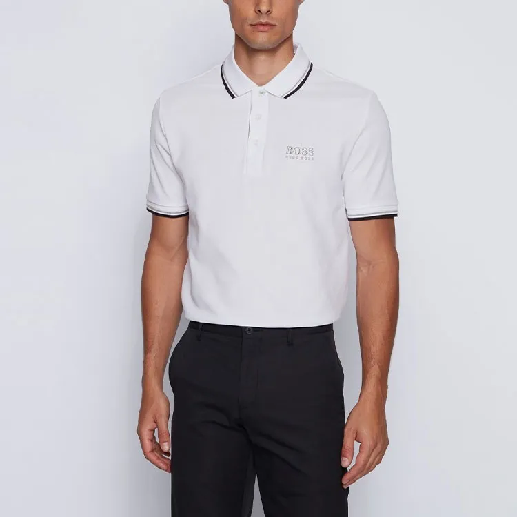 HUGO BOSS Polo Shirts Men White-1