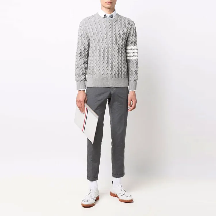 THOM BROWNE· SS22 Sweater Men's Gray-1