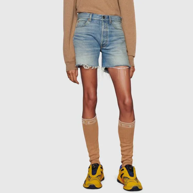 Disney X GUCCI Denim Shorts Men Blue-1