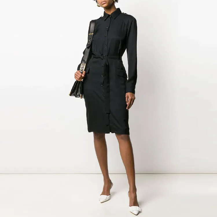 TOM FORD Long-Sleeved Dresses Women's Black-1