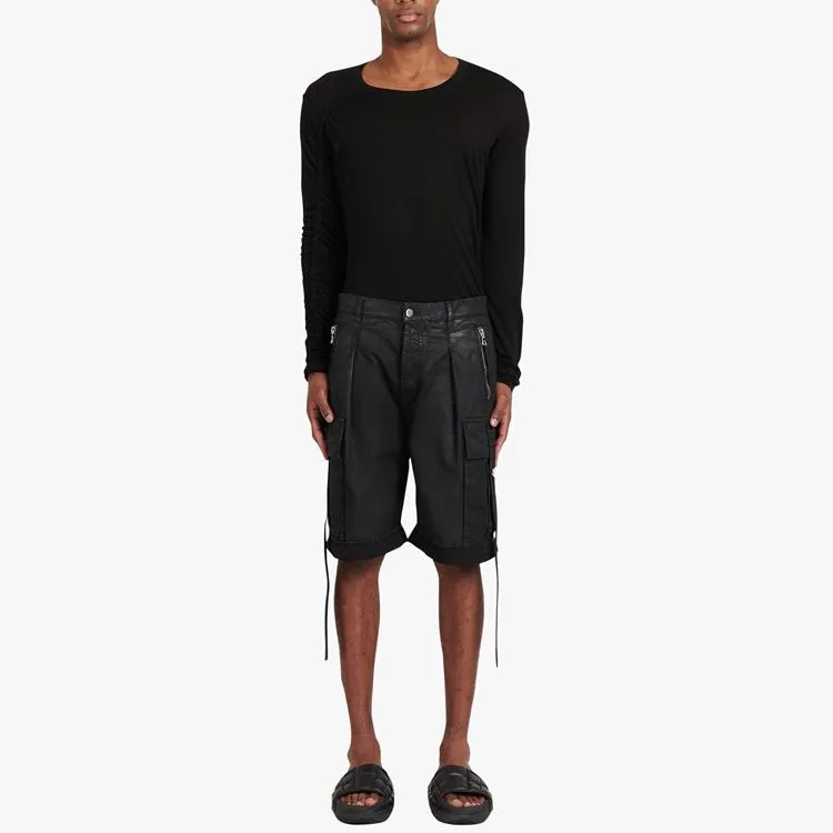 BALMAIN Cargo Shorts Men Black-2