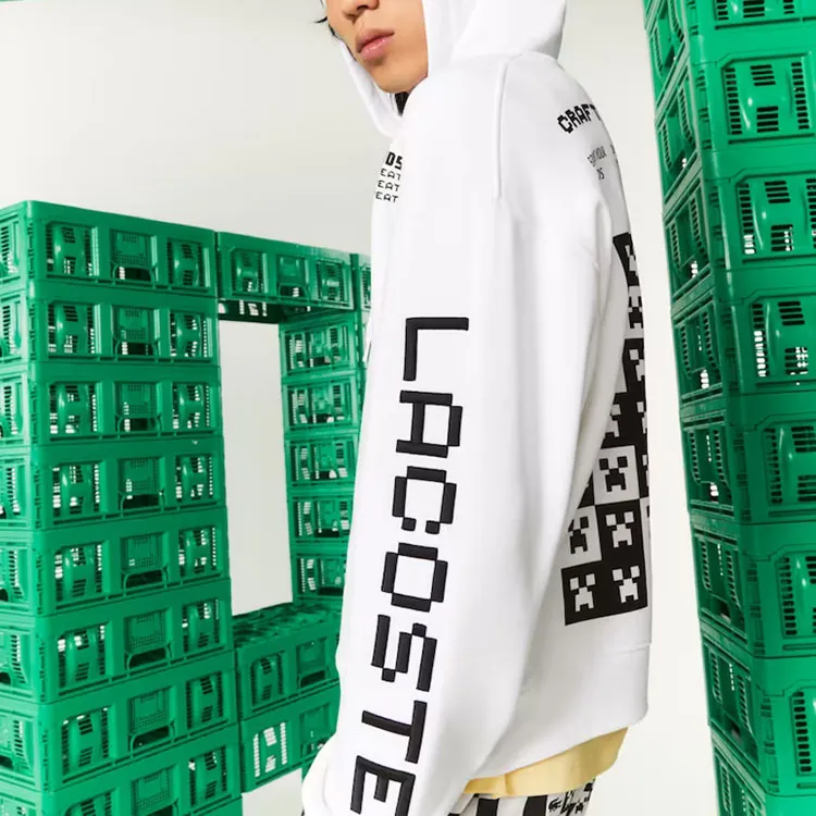 LACOSTE Sweatshirts Men White-4
