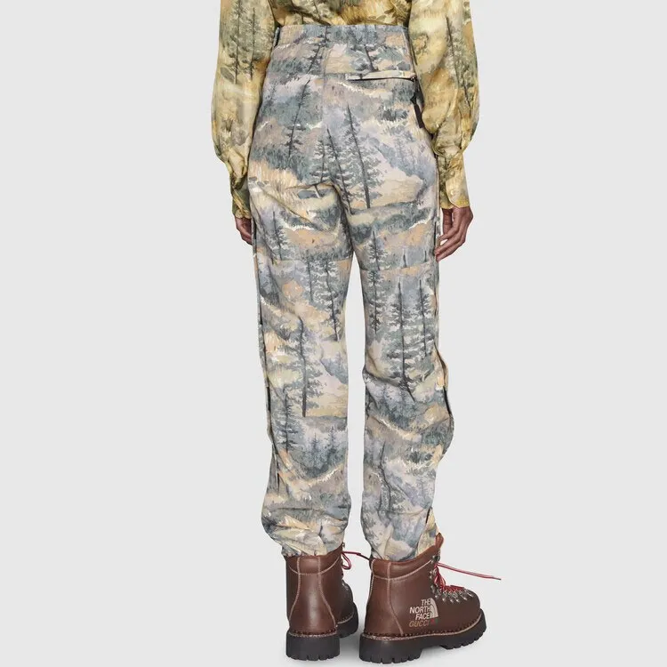 GUCCI X The North Face Nylon Pant Forest Print-3