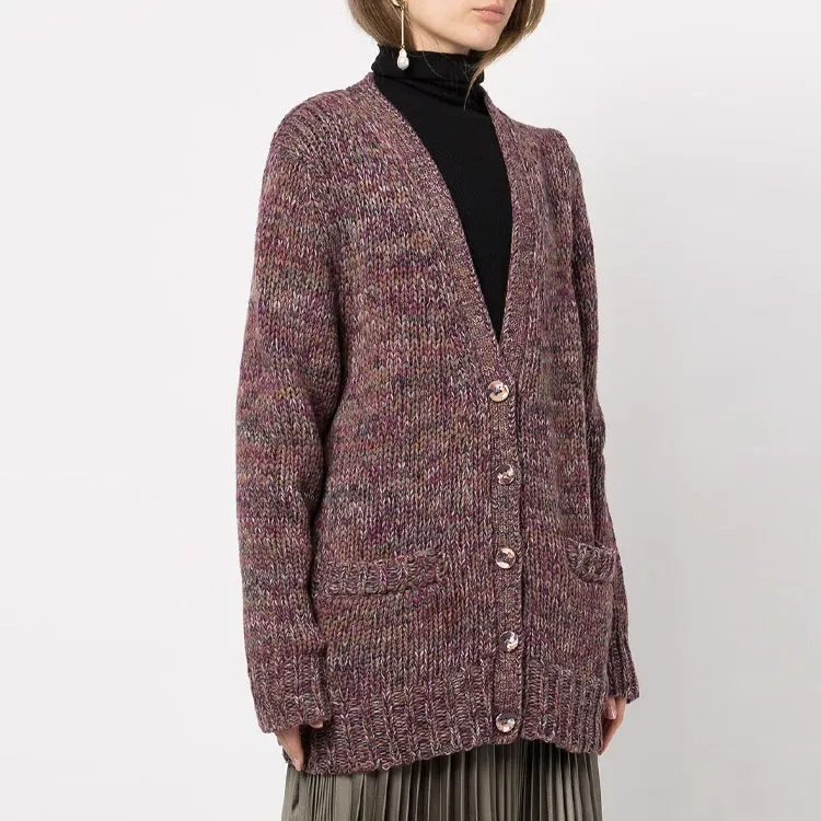 Chloe Loose Fit Knitwear Women's Purple-1