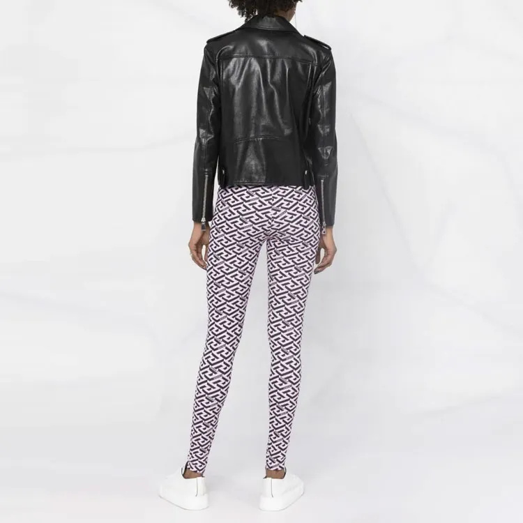 VERSACE La Greca Leggings Black-2