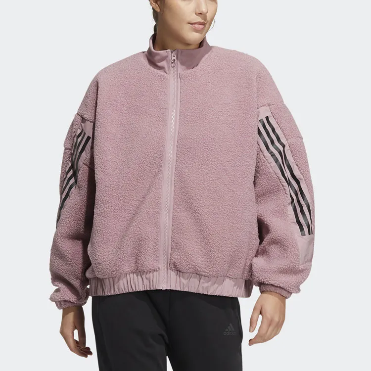 Adidas 3-Stripes Jacket Women's Purple Pink-1