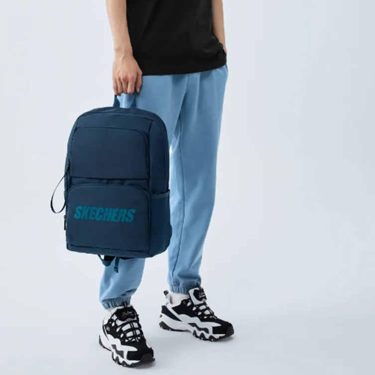 Skechers Fabric Backpack Unisex Navy Blue-6
