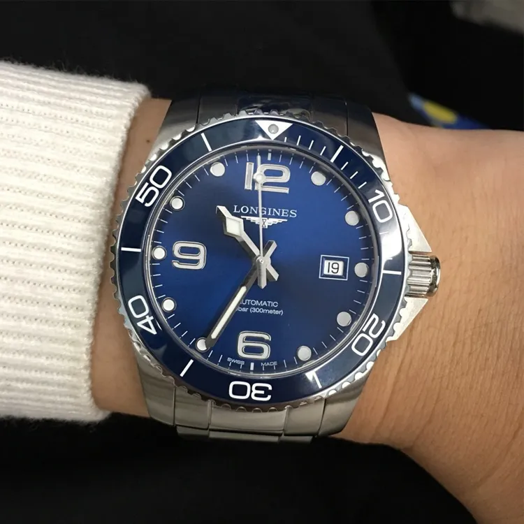 LONGINES Comcast Diving Collection Automatic Mechanical Movement Unisex Watch Blue Dial-2