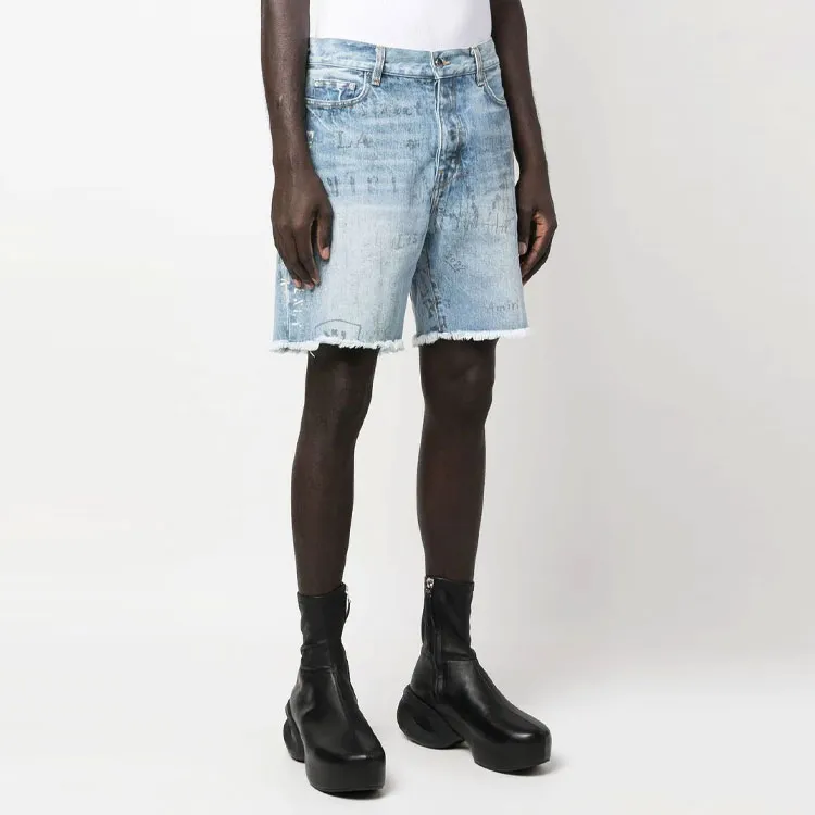 AMIRI Denim Shorts Men Indigo-3