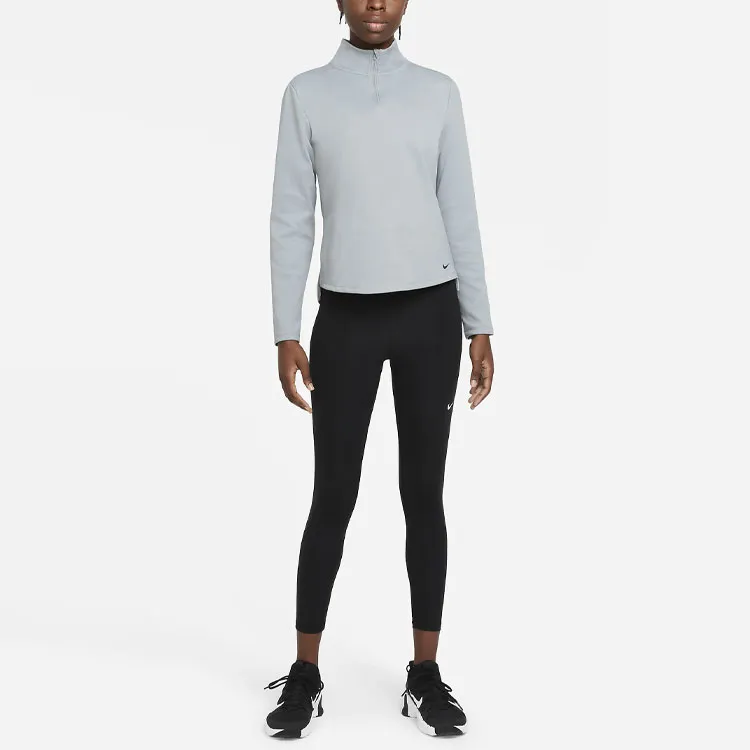 Nike Therma FIT One T Shirts Women's Grain Gray-2