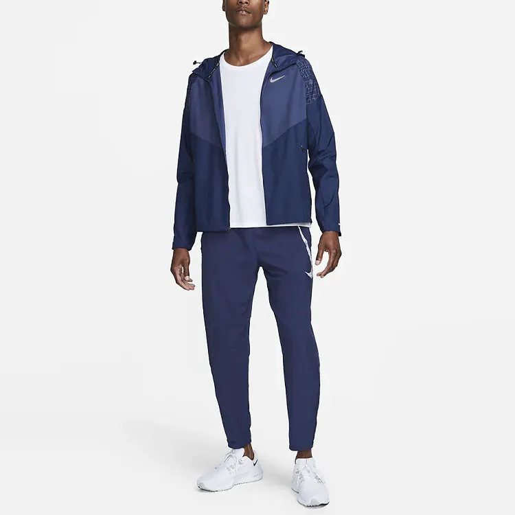 Nike MILER Jackets Men Marine Blue-2