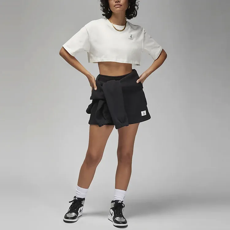 Jordan Sport Crop Tops Women's Sail White-2