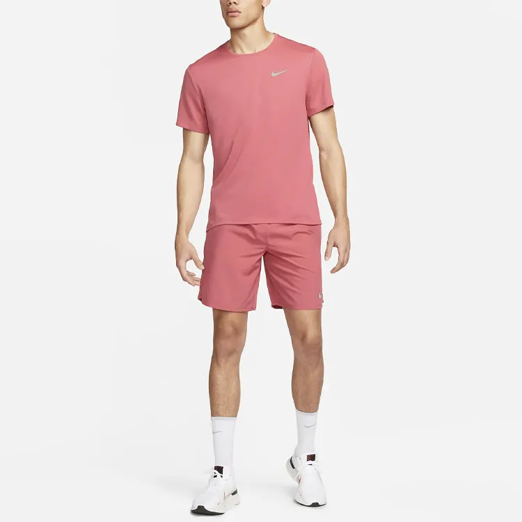 Nike MILER T Shirts Men Watermelon Red-4