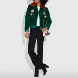 COACH Parker Canvas With Leather Crossbody Bag Shoulder Bag Women's White With Brown Monogram