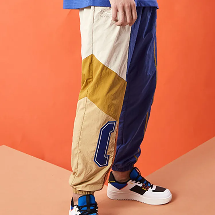 LiNing Paris Fashion Week Collection Knitted Sweatpants Men Bright Royal Blue-3