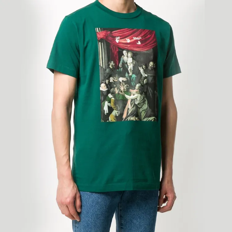 OFF WHITE FW20 T Shirt Men's Green-2