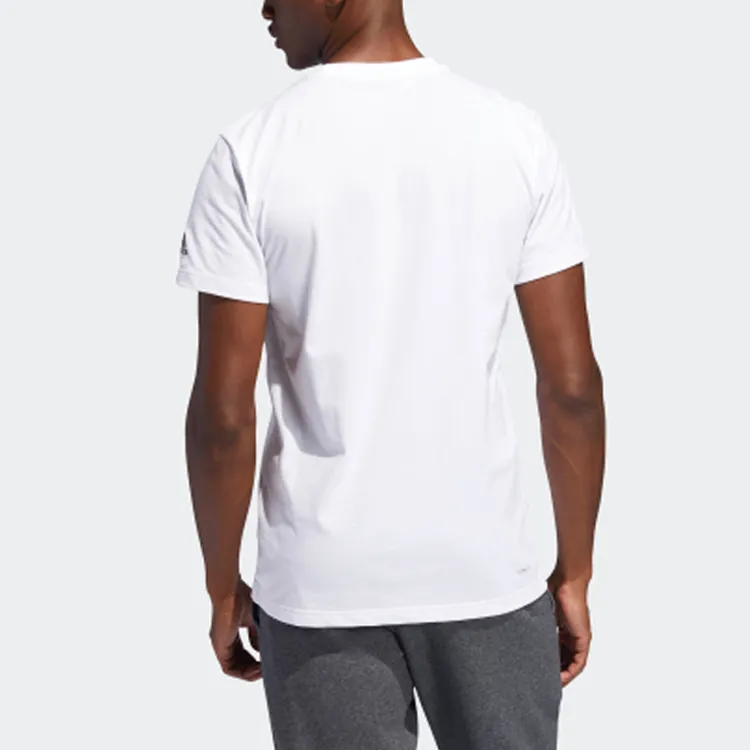 Adidas T Shirts Men White-3