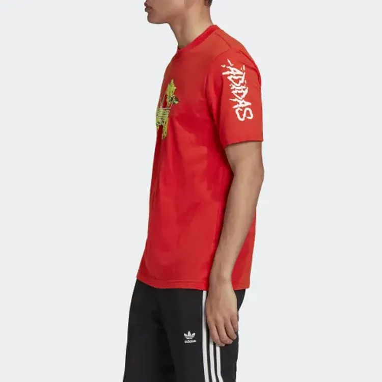 Adidas Originals T Shirts Men Pink-3