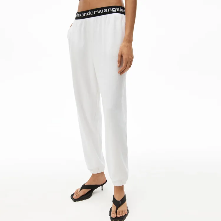 Alexander Wang Logo tape Track Trousers-3