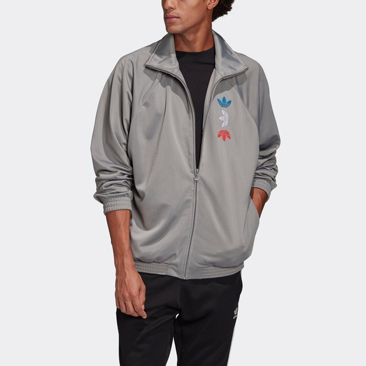 ファッション通販 Silver Gray Originals Adidas Track POIZON - Men Jackets ウォームアップウェア