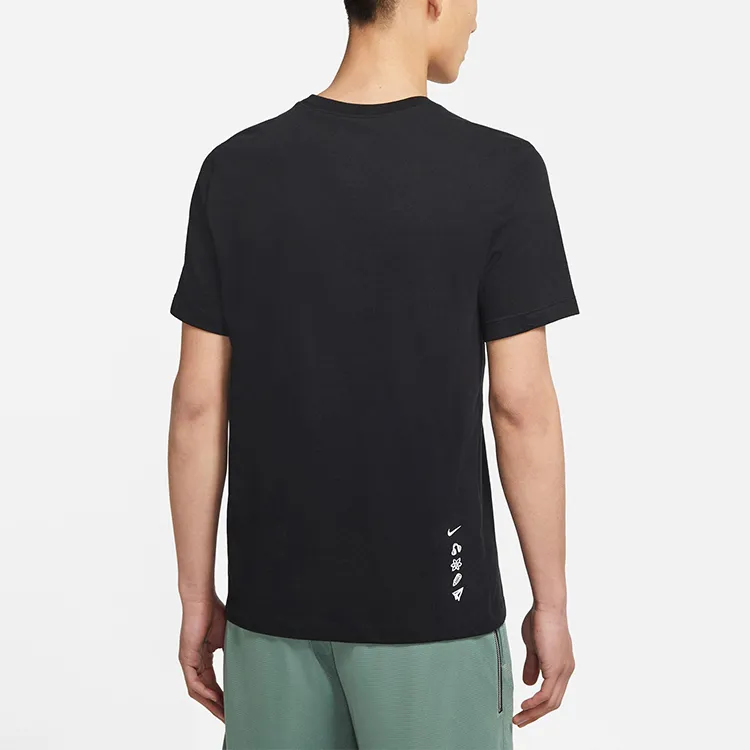 Nike T Shirts Men Black-4