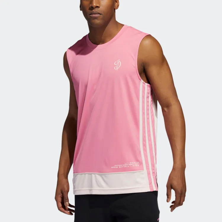 Adidas Tank Tops Men Rose Red-1