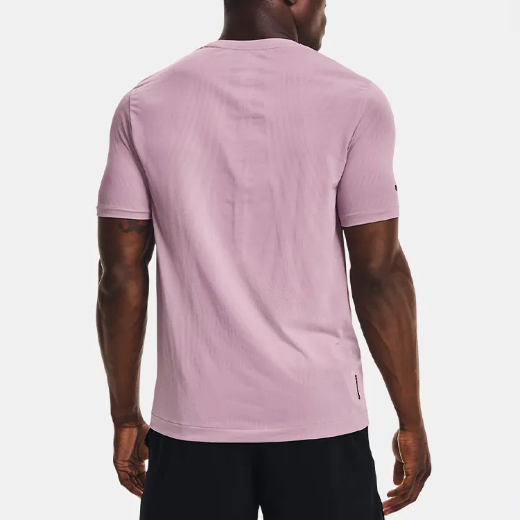 Under Armour RUSH T Shirt Men's Hibiscus Pink-4