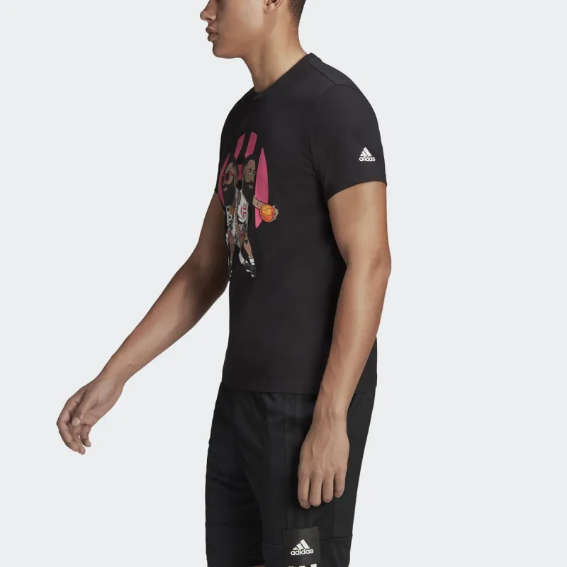 Adidas Harden T-Shirts Men Black-5
