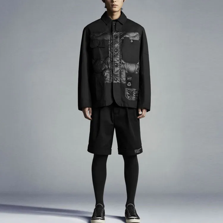 Fragment Design X MONCLER GENIUS MONCLER GENIUS X Fujiwara Hiroshi FRGMT Down Jackets Men Black-1