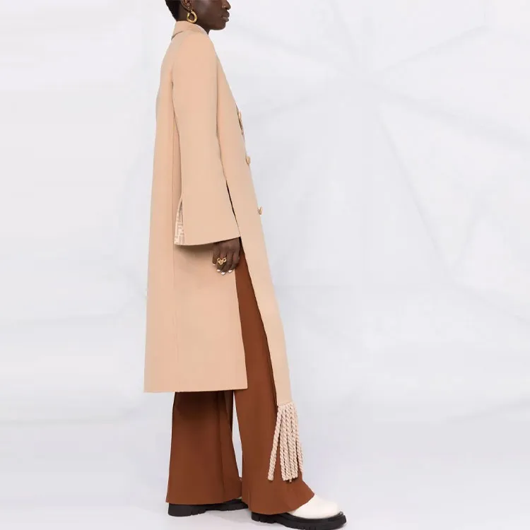 FENDI Coats Women's Beige-3