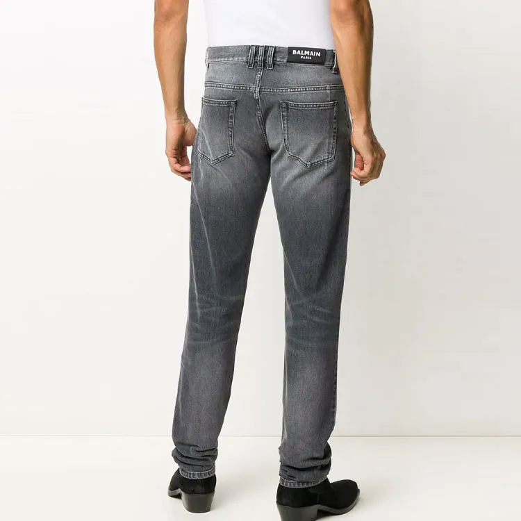 BALMAIN Jeans Men Gray-1