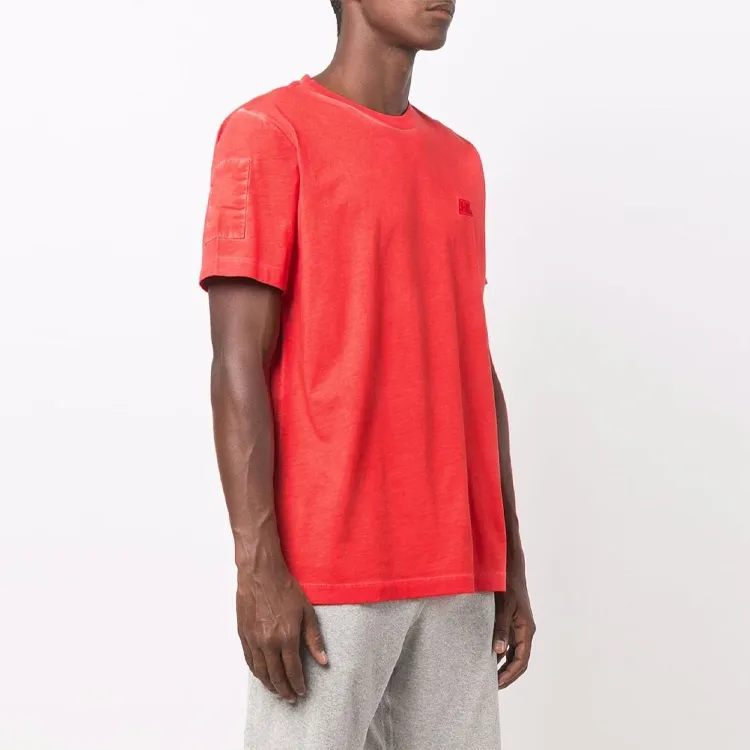 Helmut Lang T-Shirts Men Bright Orange-2