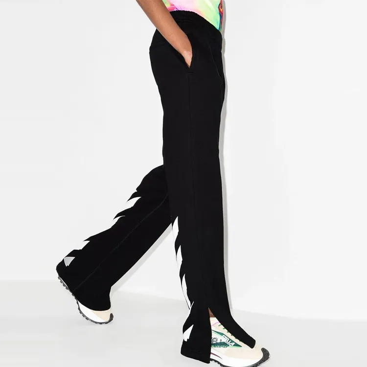 OFF WHITE FW21 Sports Pants Women's Black-3