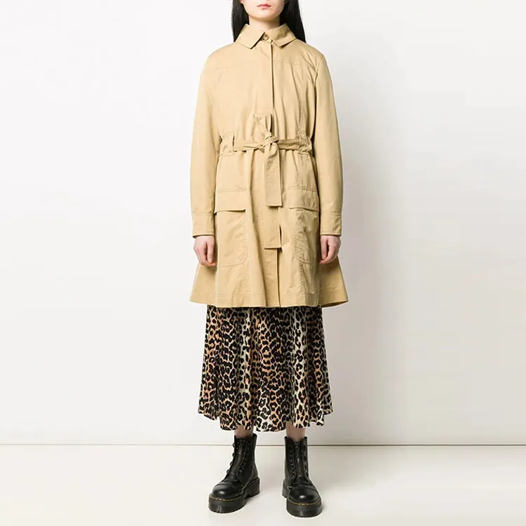 MOSCHINO Trench Coats Women's Light Umber-2