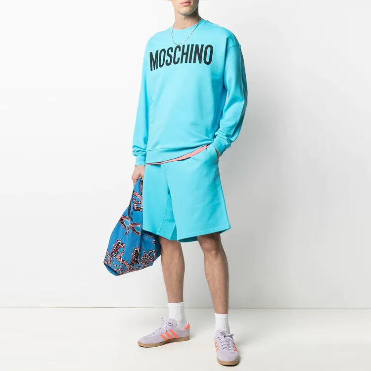 MOSCHINO Sports Shorts Men Blue-1