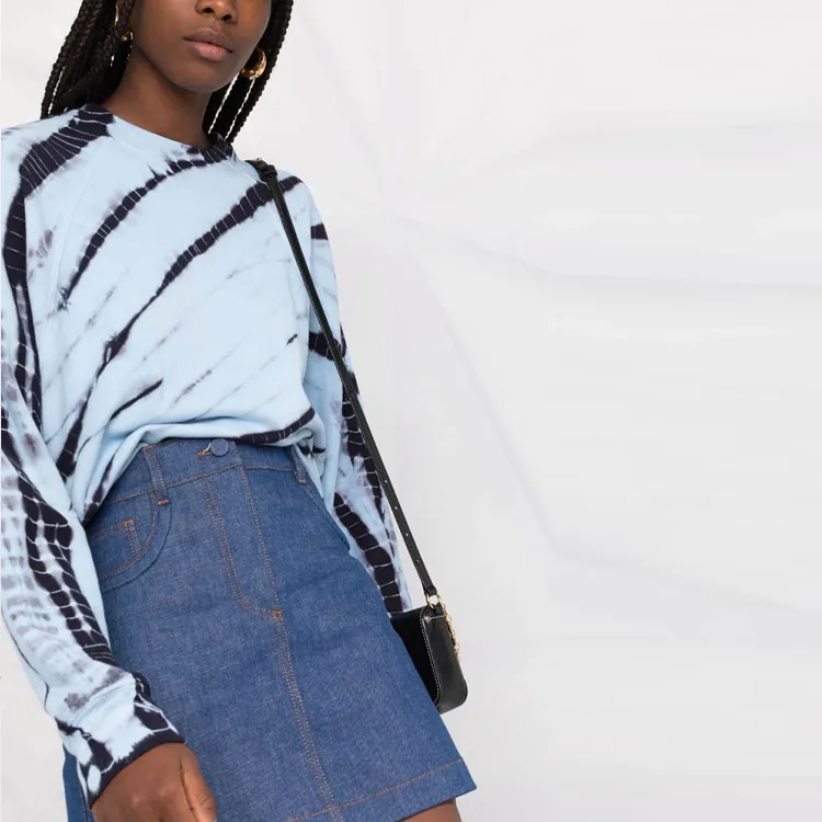 FENDI Denim Short Skirts Women's Blue-4