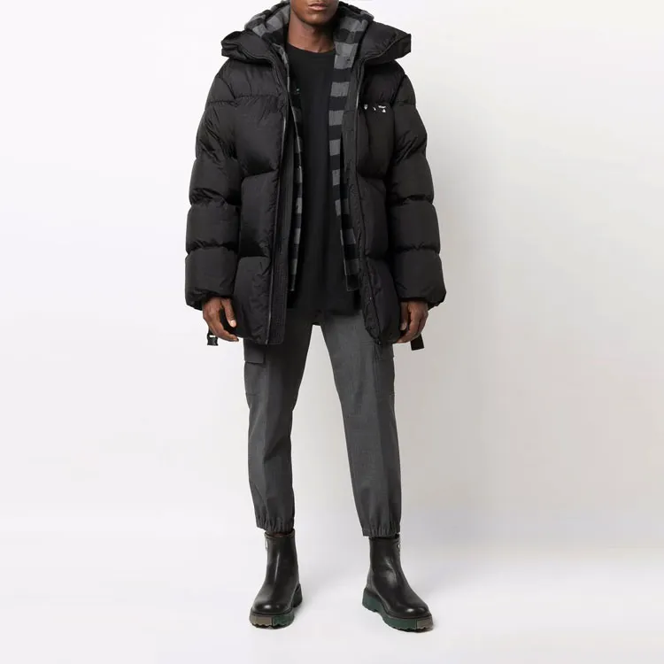 OFF WHITE Hands Off Belted Puffer Down Jacket-2
