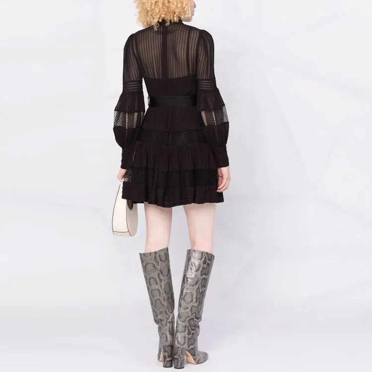 Zimmermann Long-Sleeved Dresses Women's Black-2